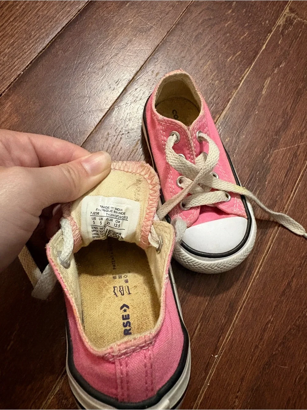 Converse Pink Low Top Kids' Canvas Sneakers